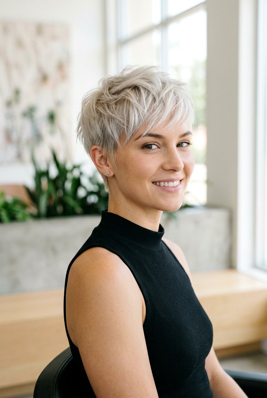 Short Layered Pixie Cut - 20 low maintenance haircut for thick frizzy hair - 20 low maintenance haircut for thick frizzy hair