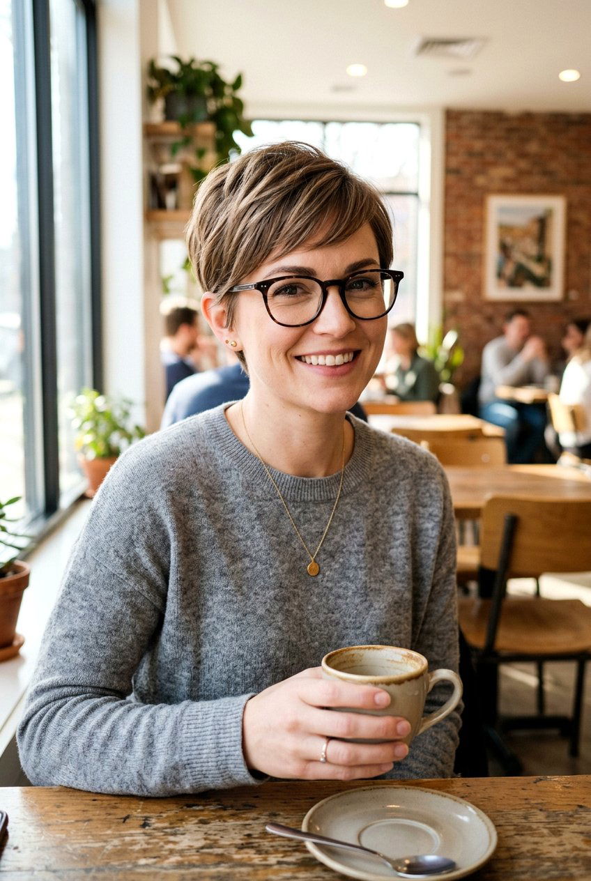 Short Layered Pixie For Glasses - 20 short layered pixie for women over 70 - 20 short layered pixie for women over 70