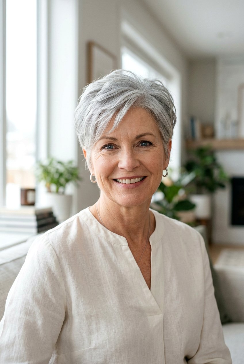 Short Layered Pixie For Gray Hair - 20 short layered pixie for women over 70 - 20 short layered pixie for women over 70