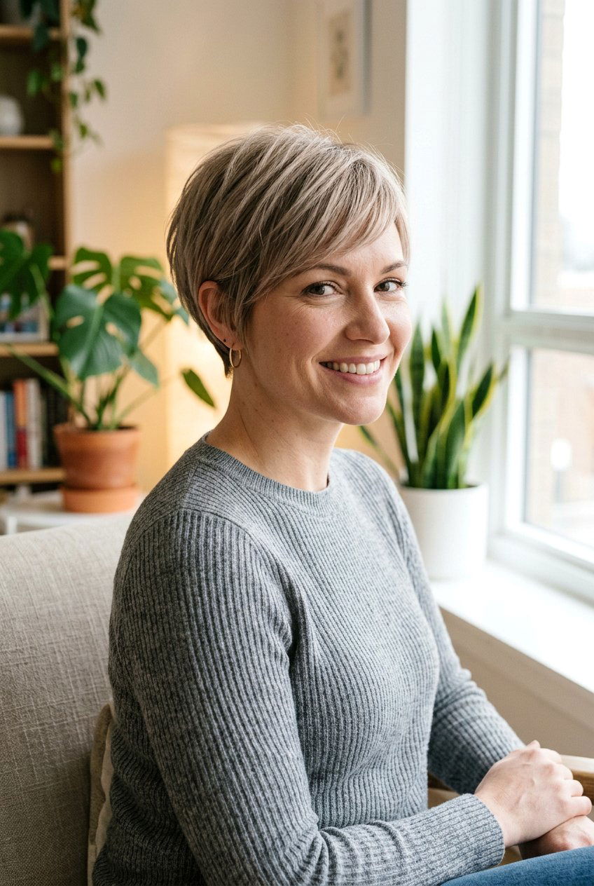 Short Layered Pixie For Low Maintenance - 20 short layered pixie for women over 70 - 20 short layered pixie for women over 70