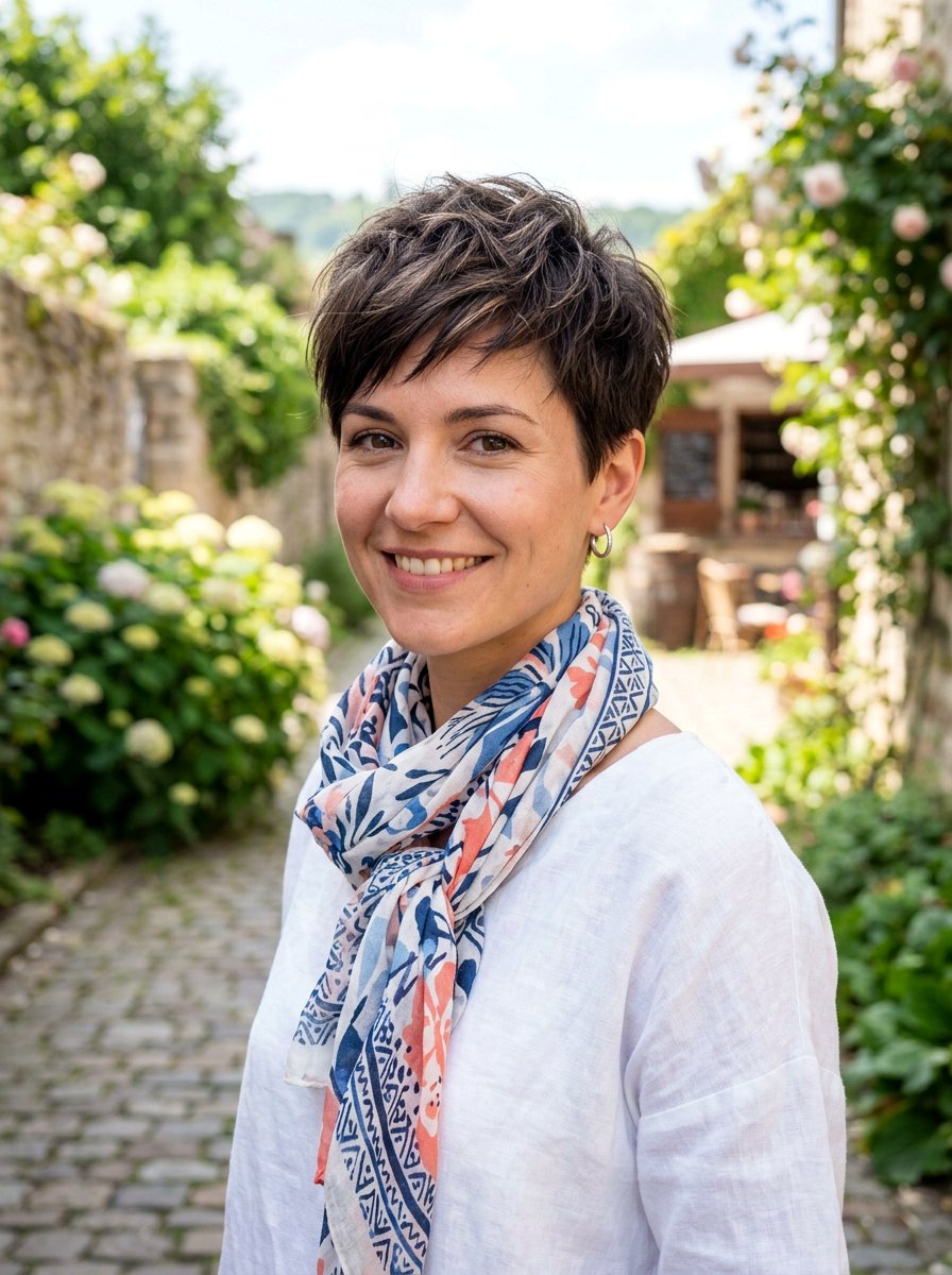 Short Layered Pixie Haircut - 20 polished haircut for naturally gray hair - 20 polished haircut for naturally gray hair