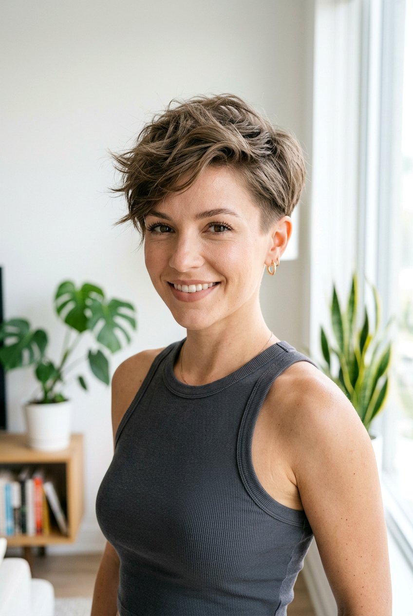 Short Layered Pixie - 20 best thick hair haircut ideas - 20 best thick hair haircut ideas