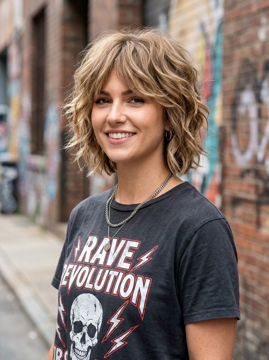 Short Layered Shag - 20 haircut for 2c wavy hair - 20 haircut for 2c wavy hair