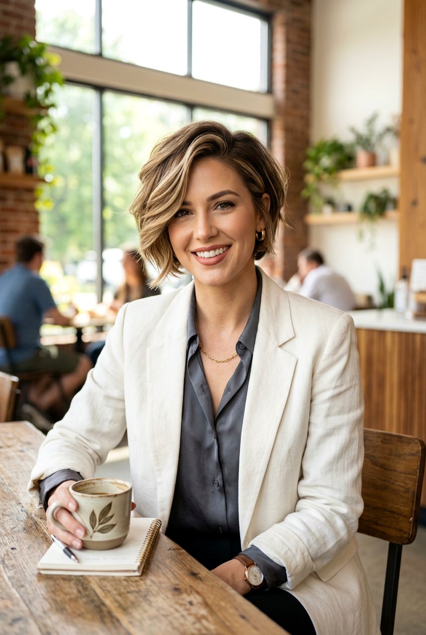 Short Layered Side Part Haircut - 20 elegant short layered haircut - 20 elegant short layered haircut