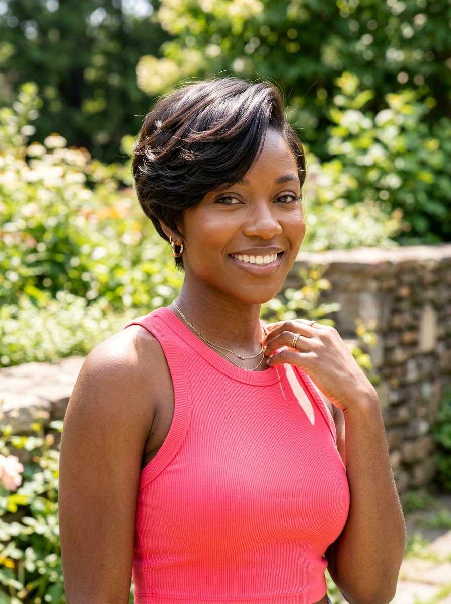 Short Layered Silk Press - 20 haircut for silk press hair women - 20 haircut for silk press hair women