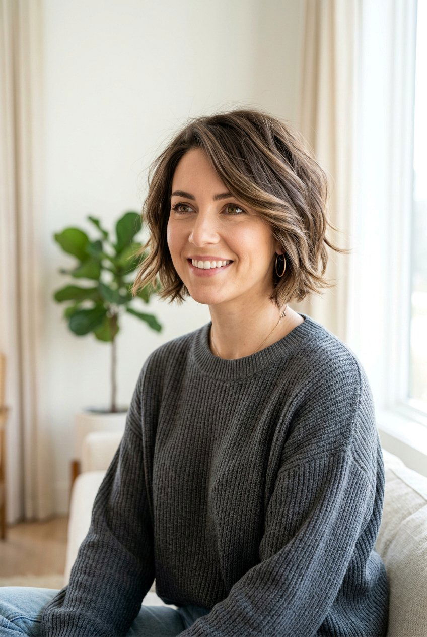 Short Layered Textured Bob Haircut - 20 elegant short layered haircut - 20 elegant short layered haircut