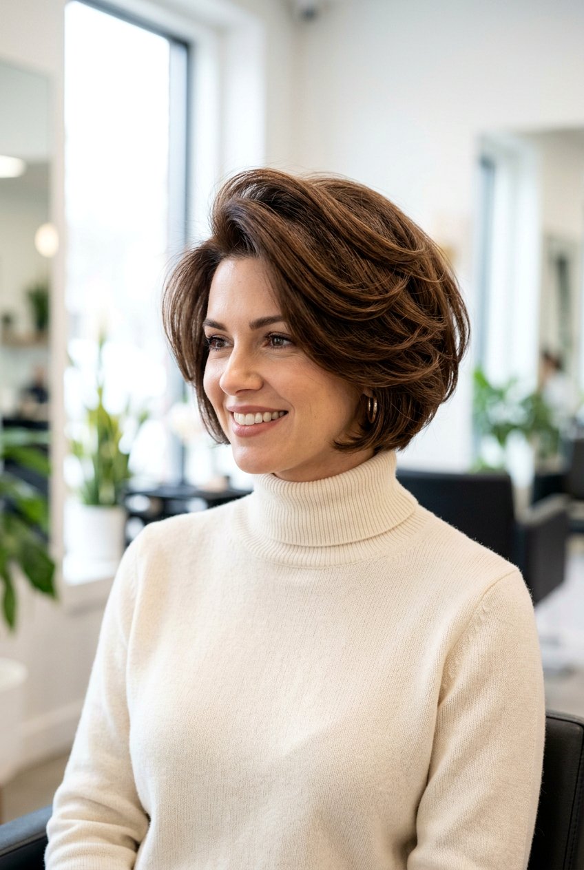 Short Layered Voluminous Cut - 20 elegant short layered haircut - 20 elegant short layered haircut