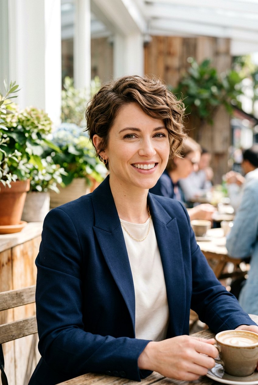 Short Layered Wavy Pixie Cut - 20 low maintenance wavy haircut - 20 low maintenance wavy haircut