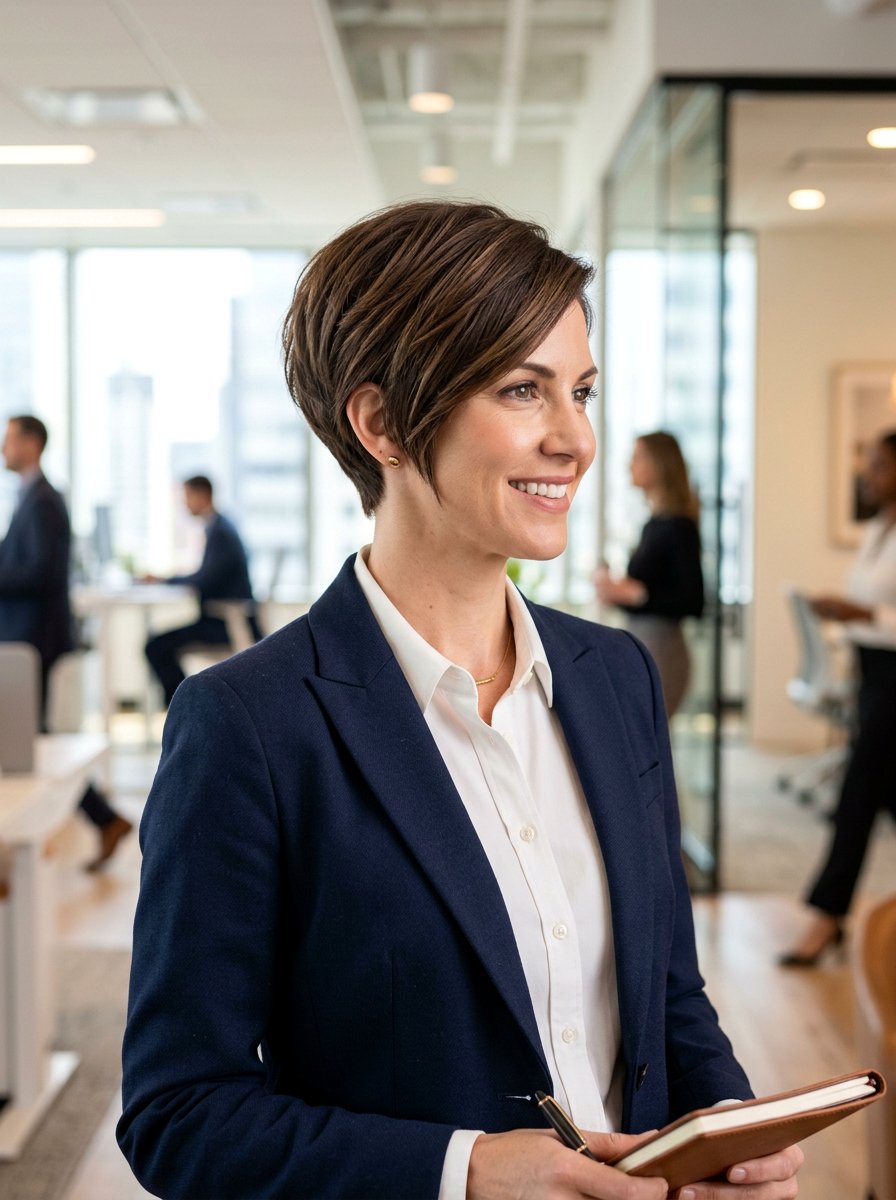 Short Layered Wedge Cut - 20 hairstyle to hide thinning temples - 20 hairstyle to hide thinning temples