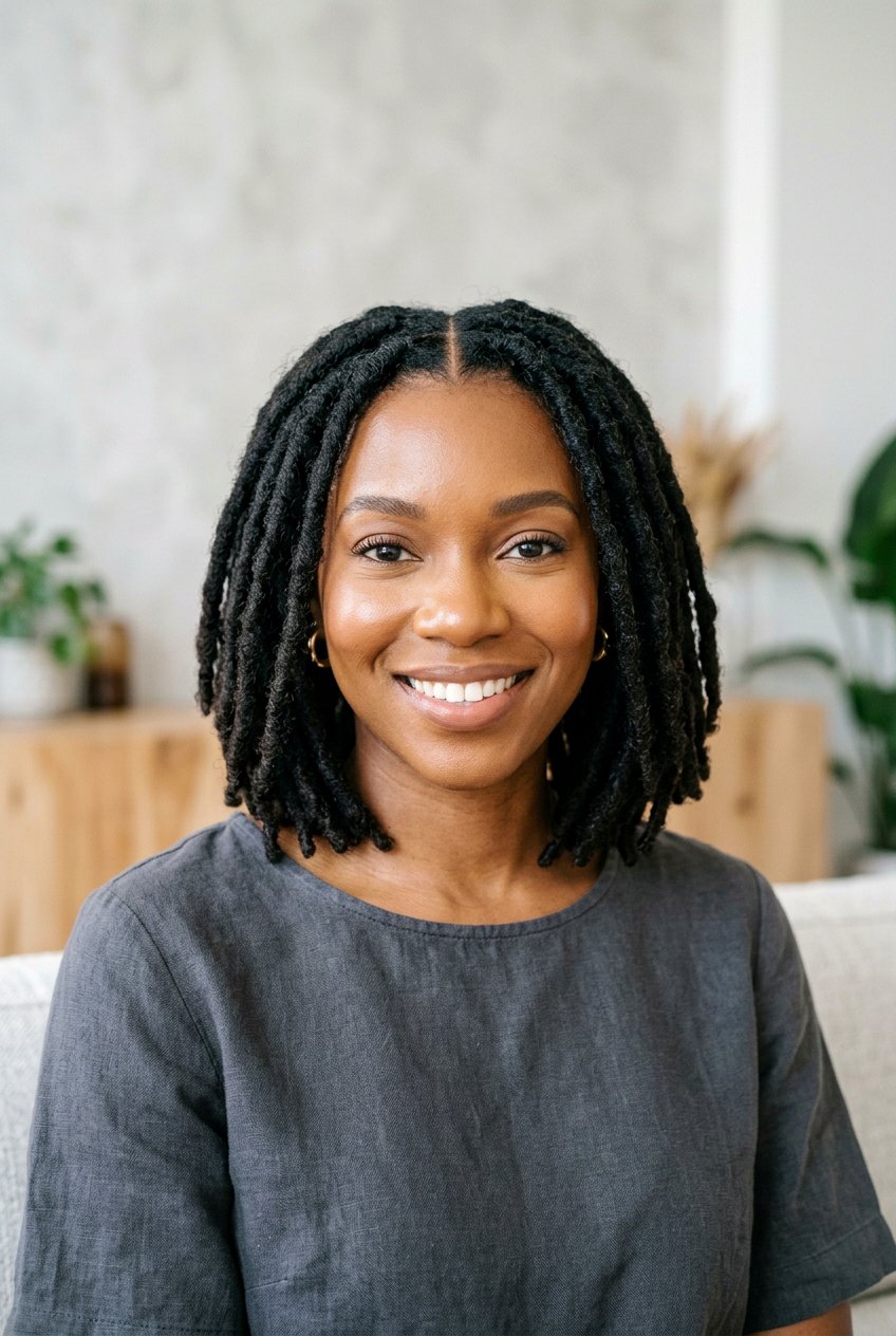 Short Loc Bob - 20 loc hairstyles for women - 20 loc hairstyles for women