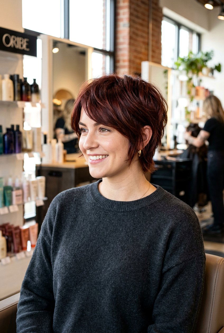 Short Mahogany Haircut - 20 mahogany hair color - 20 mahogany hair color