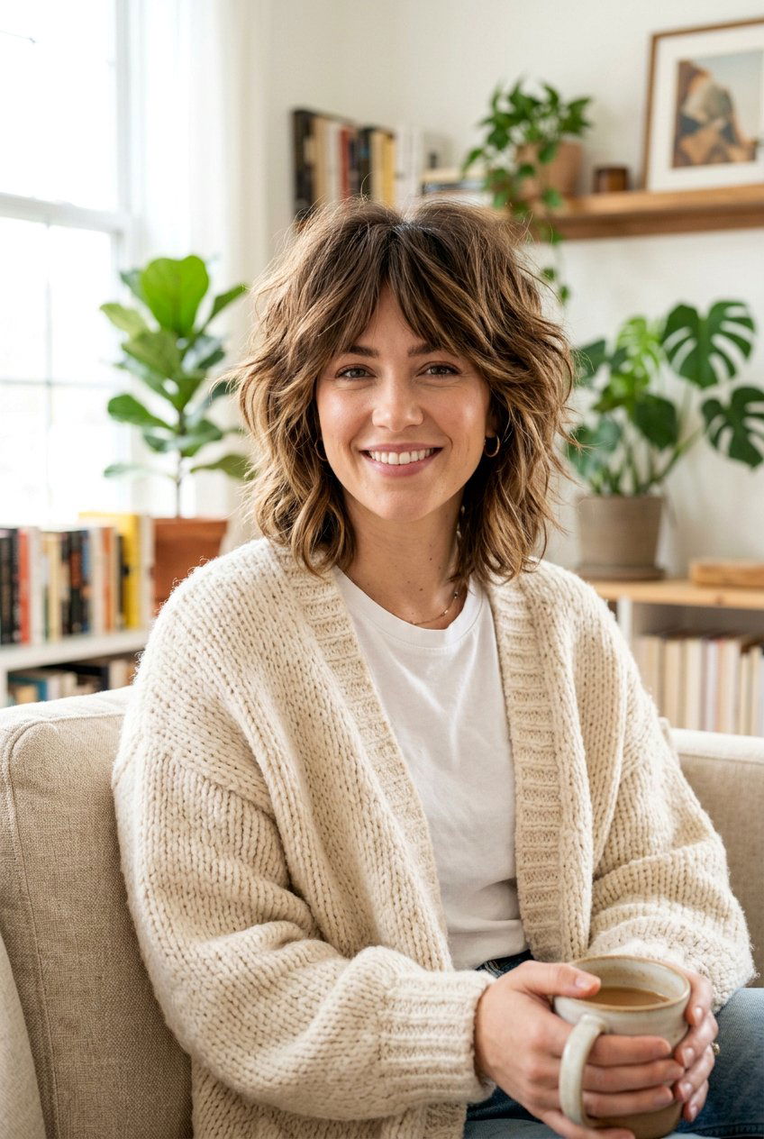 Short Messy Shag - 20 choppy haircut for fine hair women - 20 choppy haircut for fine hair women