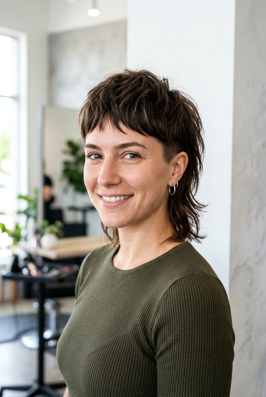 Short Mullet Haircut - 20 short haircuts for thick hair - 20 short haircuts for thick hair