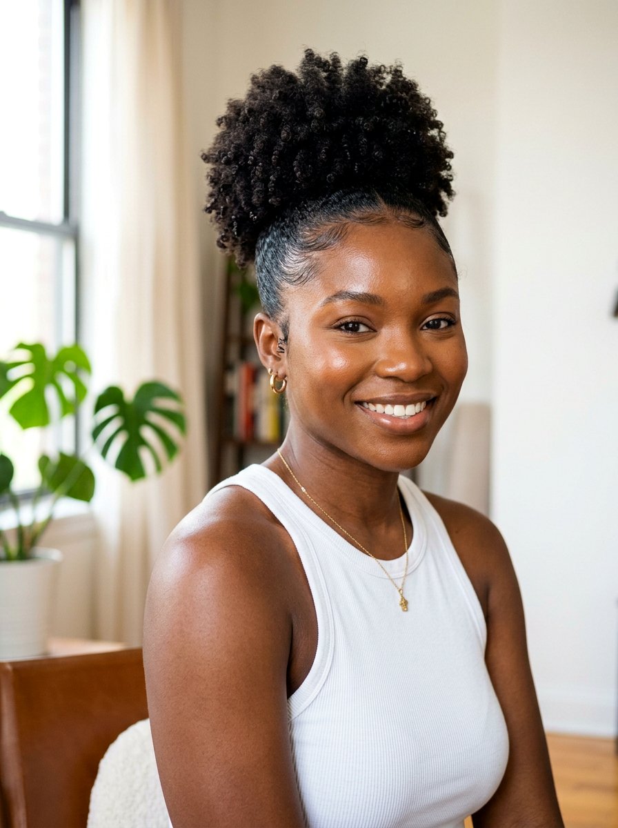 Short Natural Ponytail - 20 ponytail hairstyles for black women - 20 ponytail hairstyles for black women