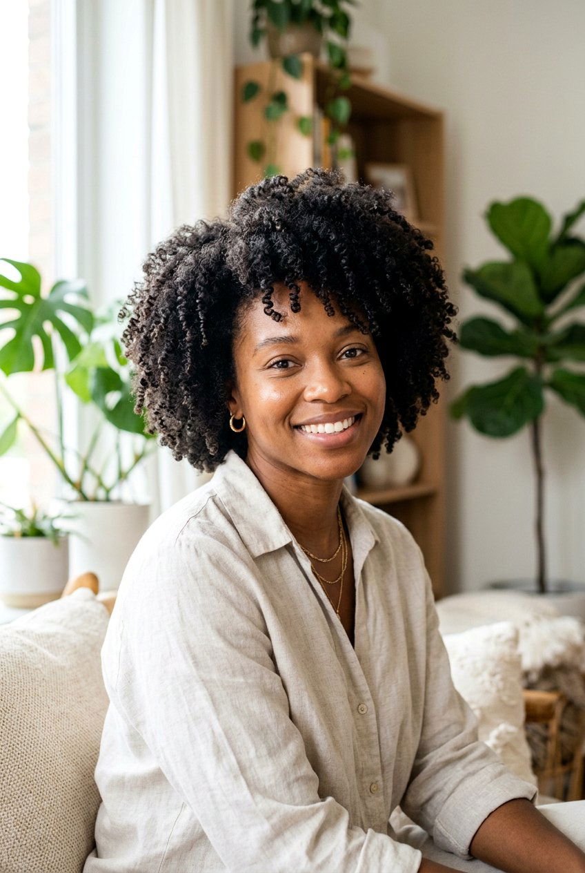 Short Natural Wash and Go Afro - 20 short curly afro hairstyle for women - 20 short curly afro hairstyle for women