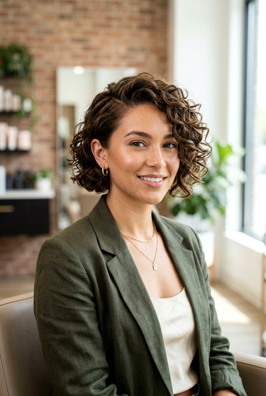 Short Permed Hair With Side Part - 20 perms for short hair - 20 perms for short hair