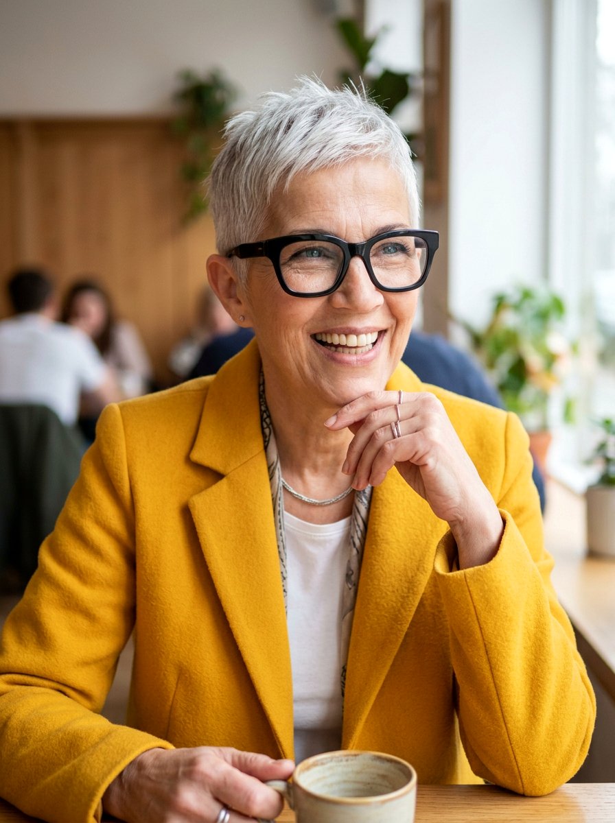 Short Pixie Cut - 20 pixie cut for women over 70 with glasses - 20 pixie cut for women over 70 with glasses