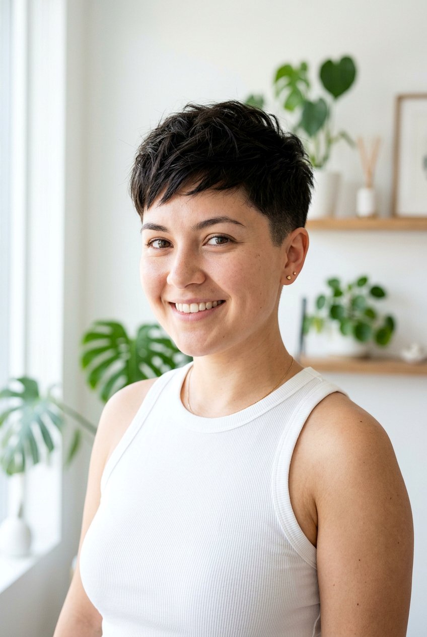 Short Pixie Cut For Round Face - 20 flattering pixie for round face - 20 flattering pixie for round face