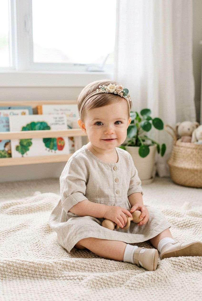 Short Pixie Cut With Headband - 20 first birthday hairstyles for girls - 20 first birthday hairstyles for girls