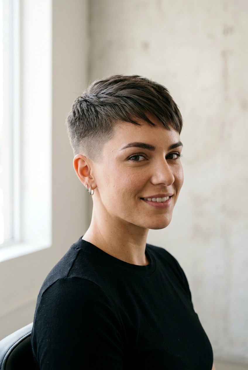 Short Pixie Cut With Shaved Sides For Thick Straight Hair - 20 pixie cut for thick straight hair - 20 pixie cut for thick straight hair