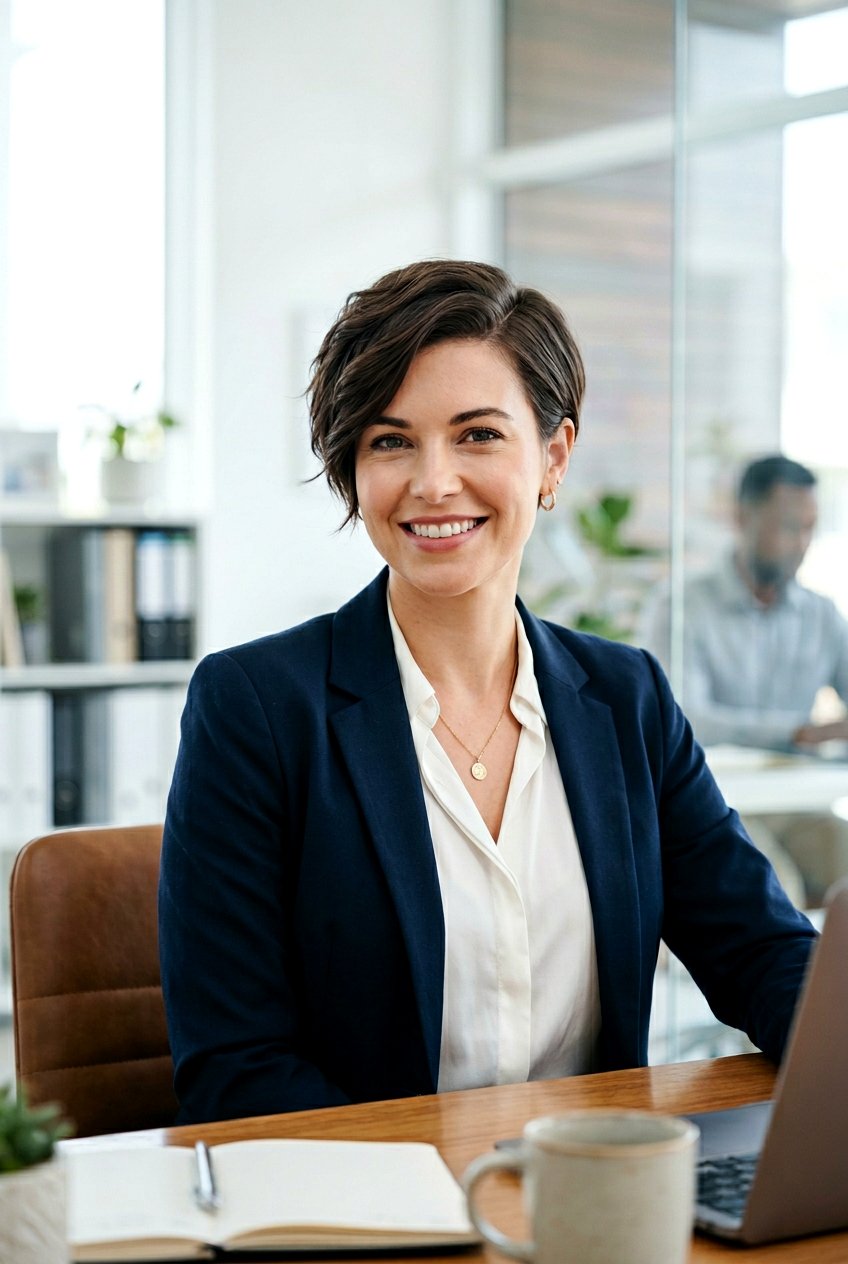 Short Pixie Cut With Side Part - 20 short professional hairstyles for women - 20 short professional hairstyles for women