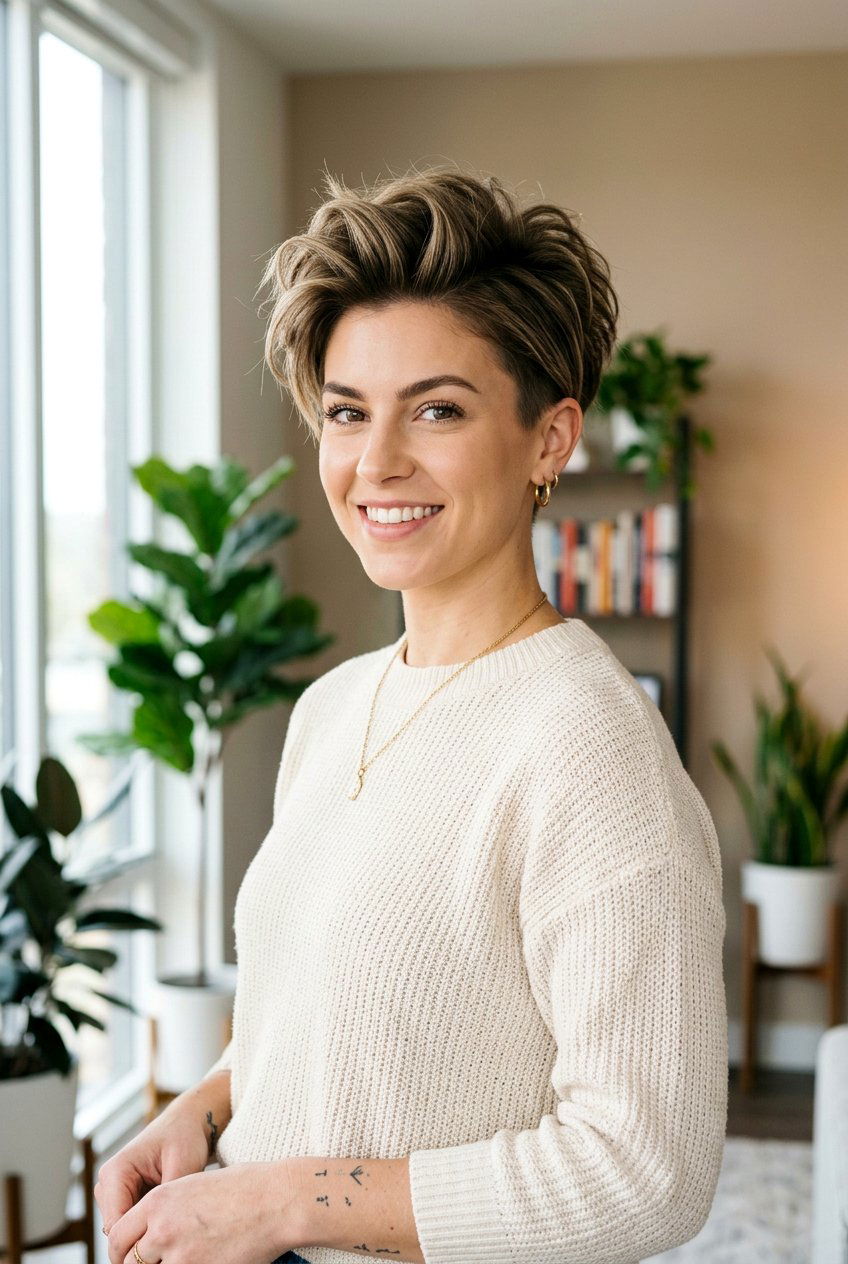 Short Pixie Cut With Volume - 20 salon makeover hairstyles - 20 salon makeover hairstyles