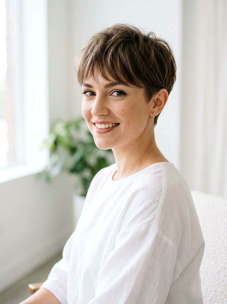 Short Pixie Cut with Wispy Bangs - 20 short haircut with wispy bangs - 20 short haircut with wispy bangs