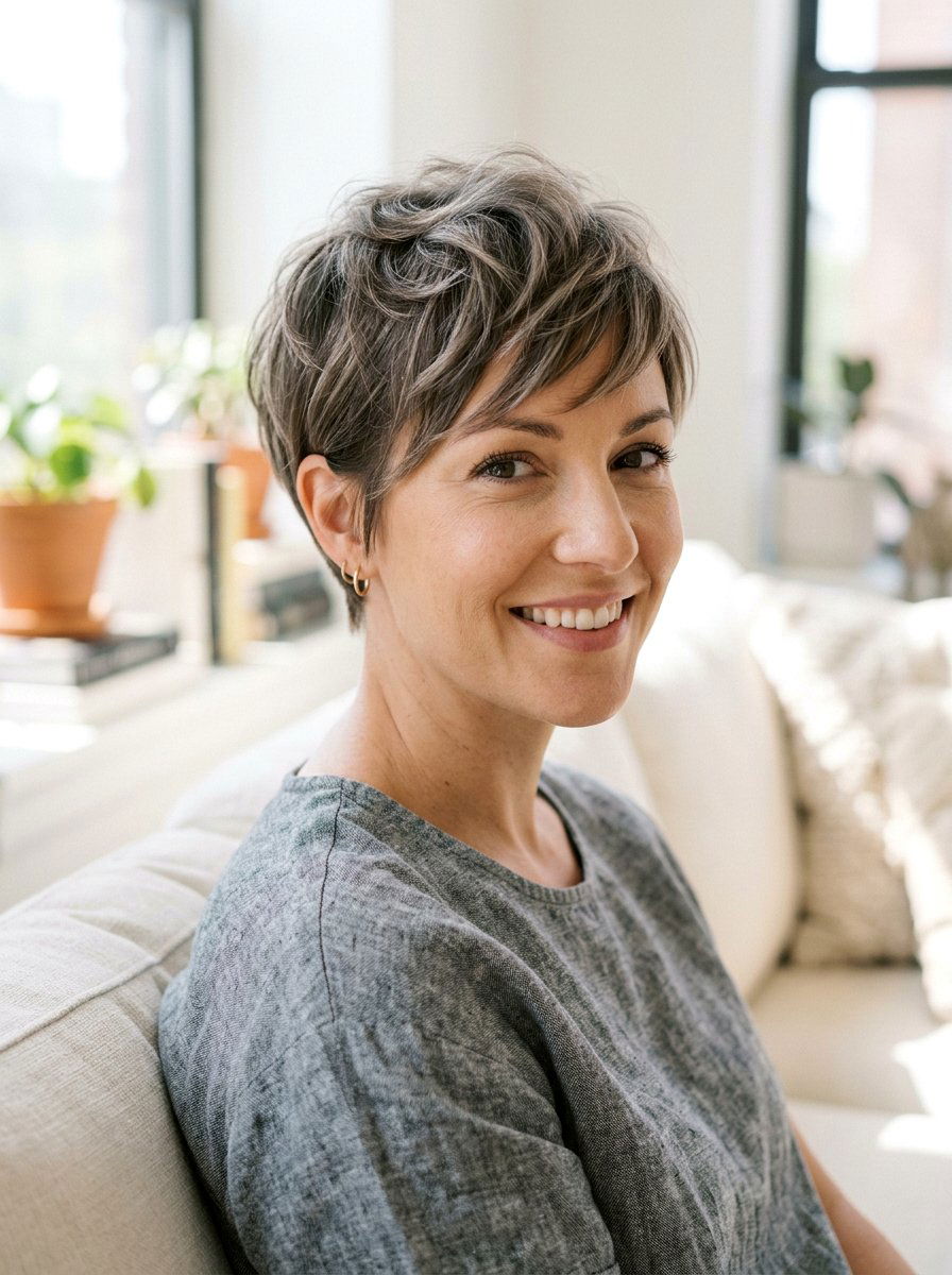 Short Pixie Haircut With Feathered Crown - 20 short haircut with feathered crown - 20 short haircut with feathered crown