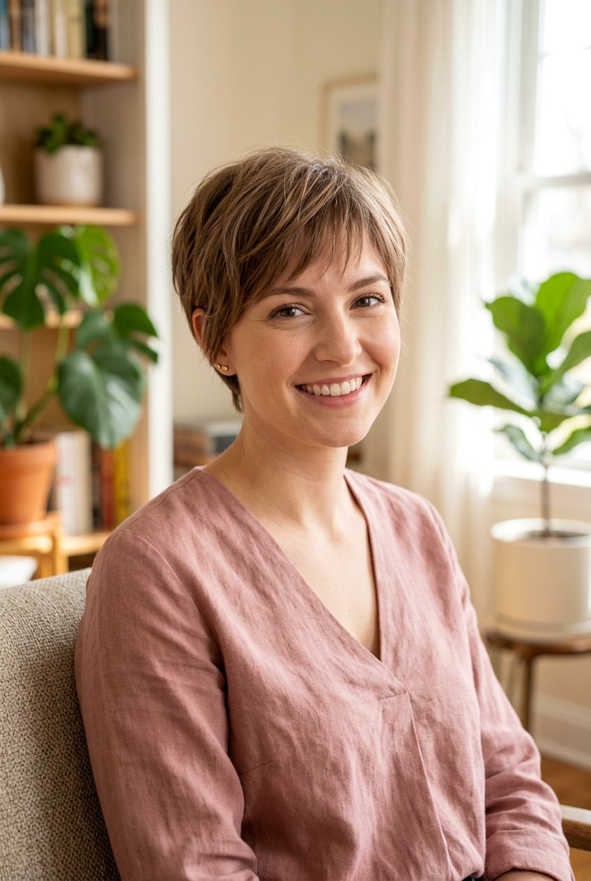 Short Pixie With Wispy Bangs - 20 classy office pixie haircut - 20 classy office pixie haircut