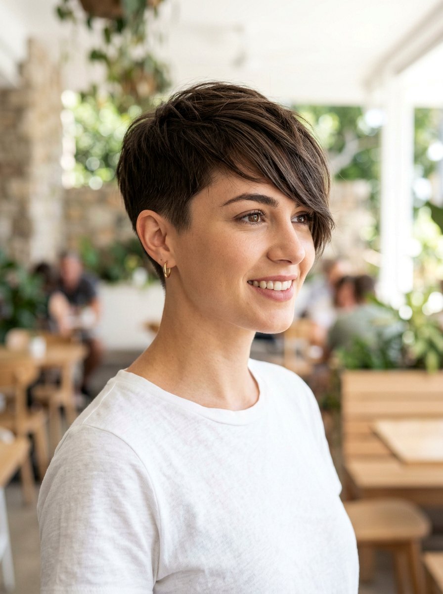 Short Pixie with Long Bangs - 20 short hairstyle ideas for women - 20 short hairstyle ideas for women