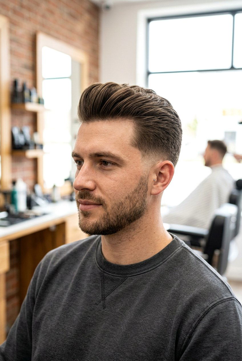 Short Pompadour - 20 pompadour haircut for men - 20 pompadour haircut for men