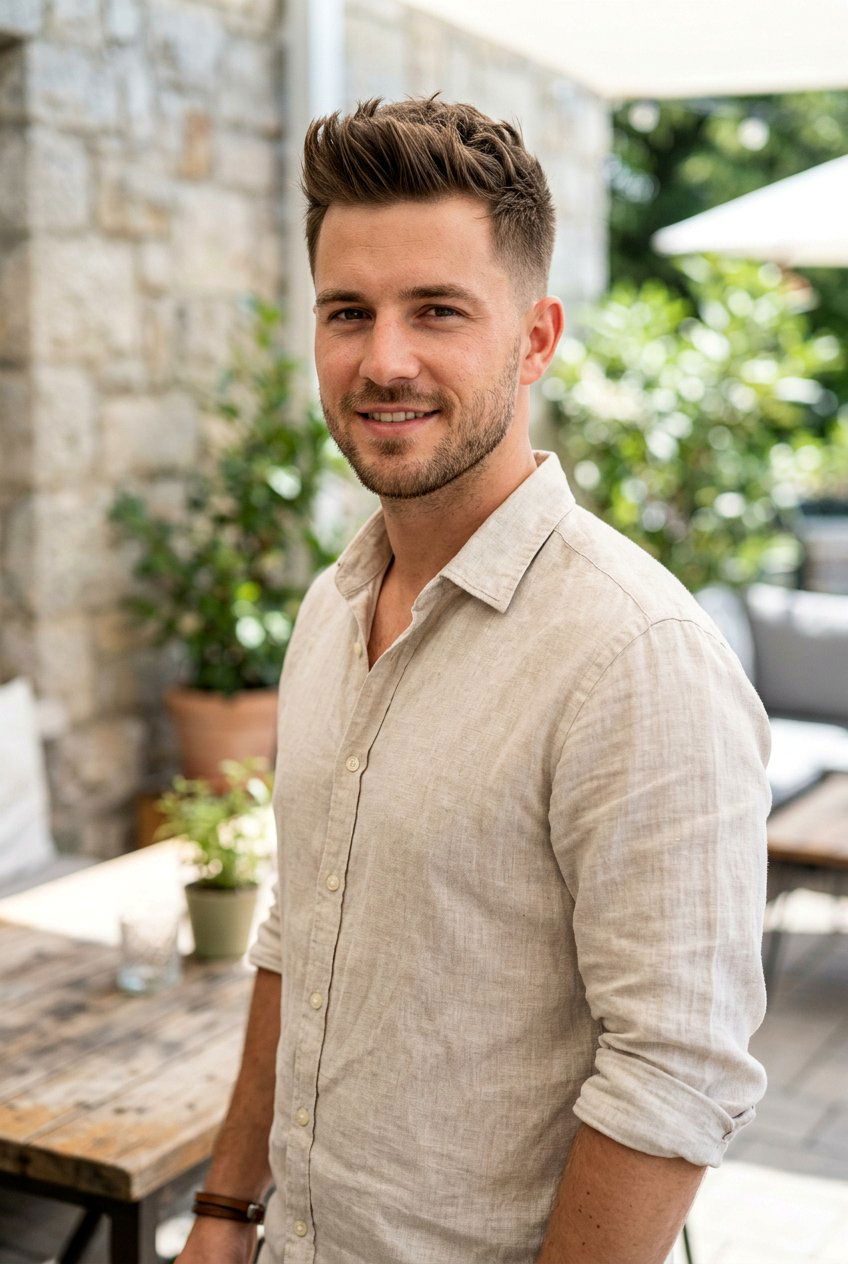 Short Quiff - 20 mens haircut for oval face - 20 men’s haircut for oval face