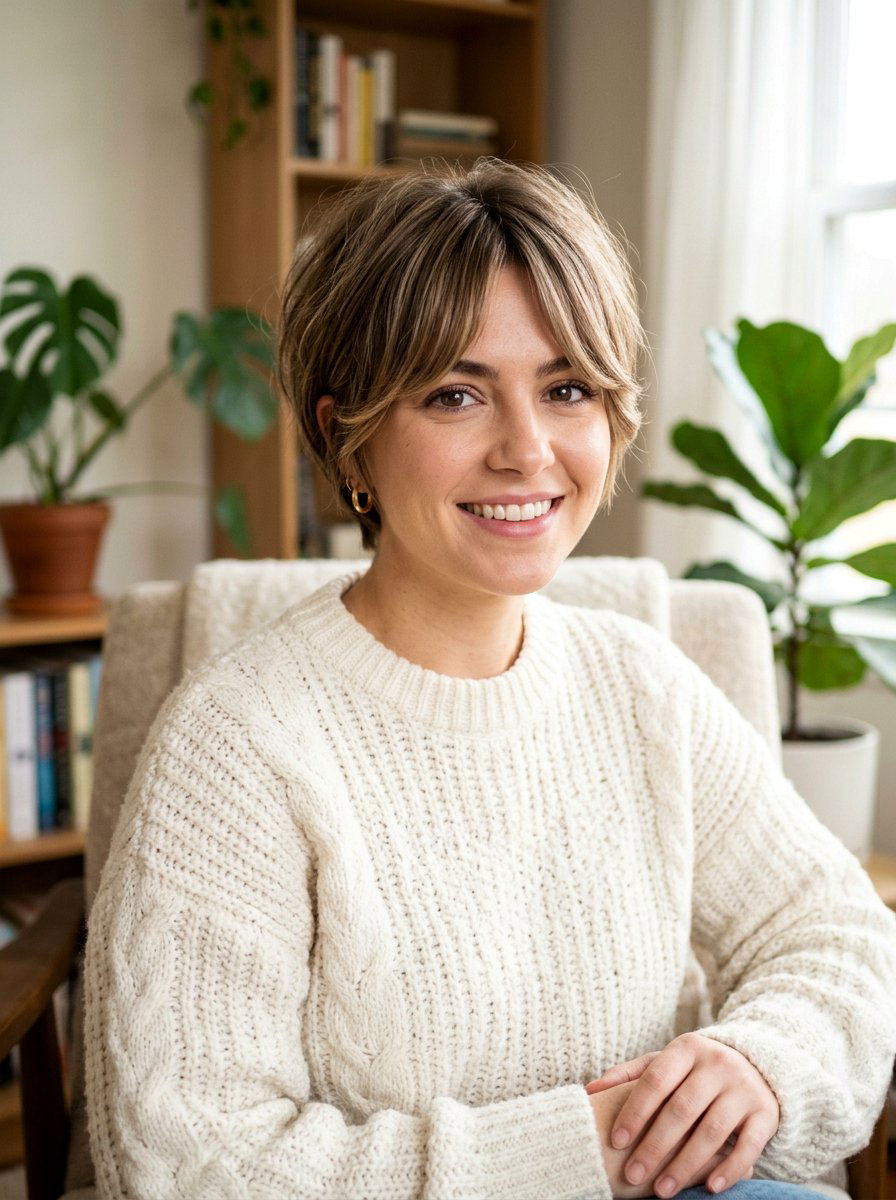 Short Razor Cut With Curtain Bangs - 20 short razor haircut for women - 20 short razor haircut for women