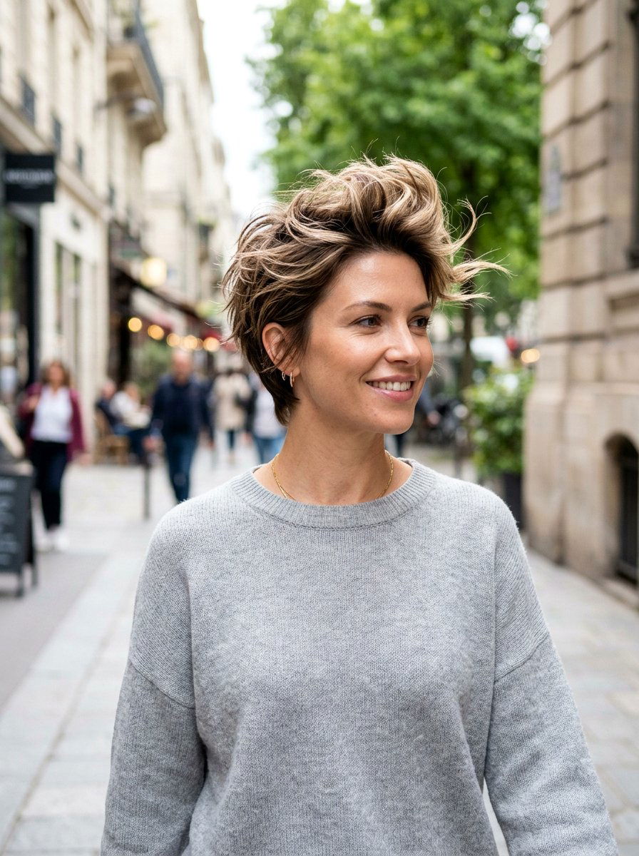 Short Razor Cut With Volume On Top - 20 short haircut with volume on top - 20 short haircut with volume on top