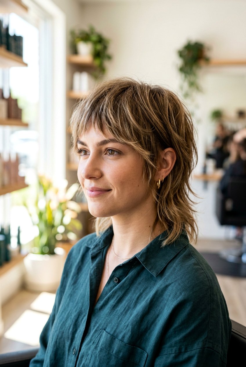 Short Razored Mullet - 20 razored haircut for women - 20 razored haircut for women