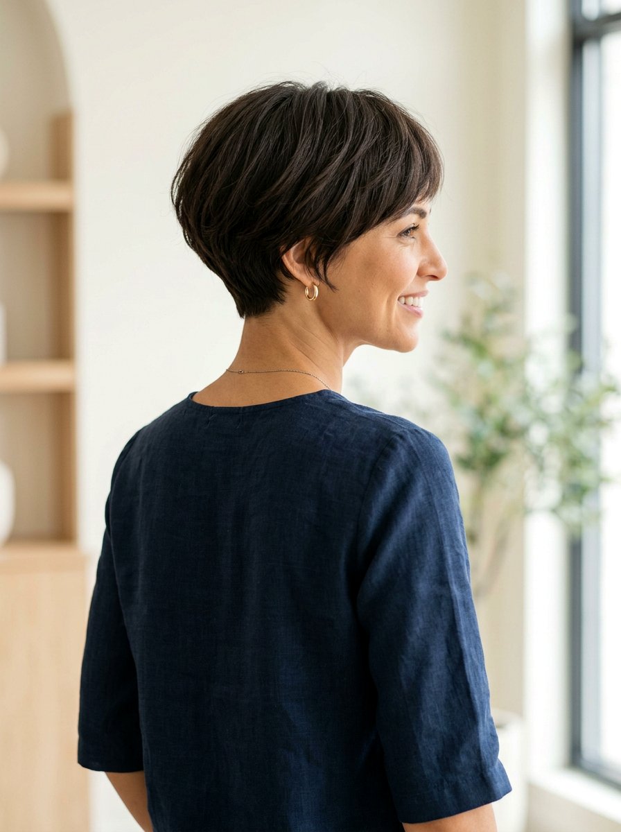 Short Round Layered Cut With Tapered Back - 20 short haircut with tapered back - 20 short haircut with tapered back