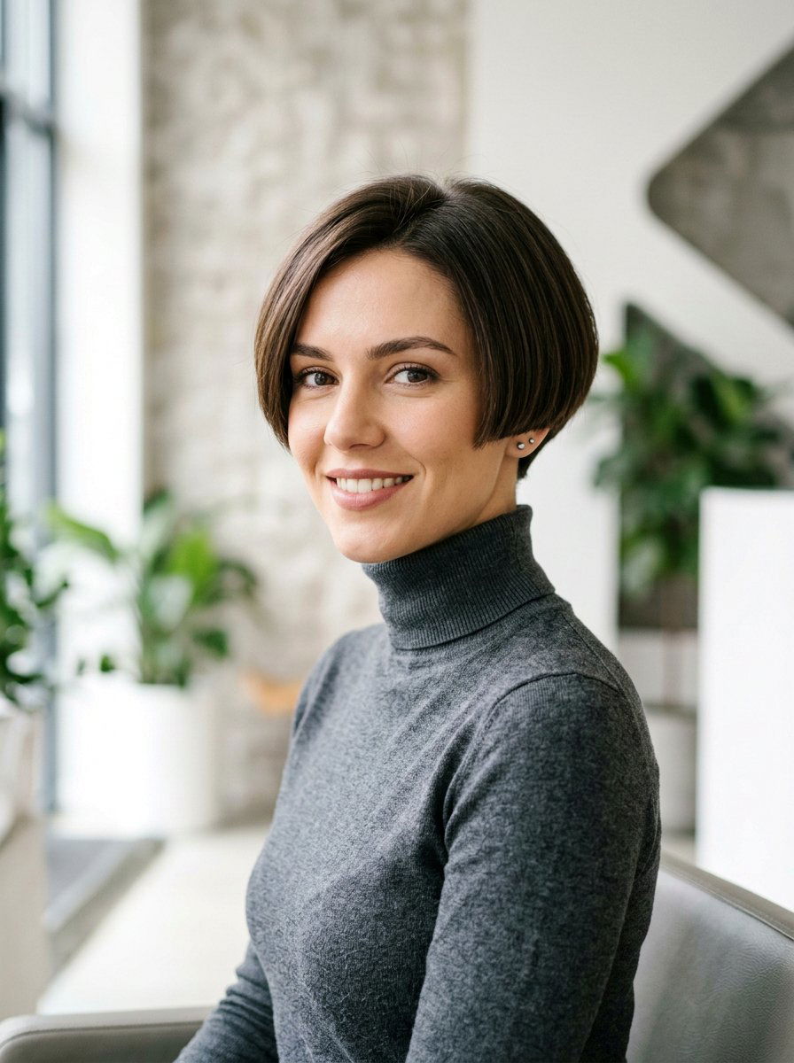 Short Rounded Bob - 20 rounded bob for thin hair women - 20 rounded bob for thin hair women