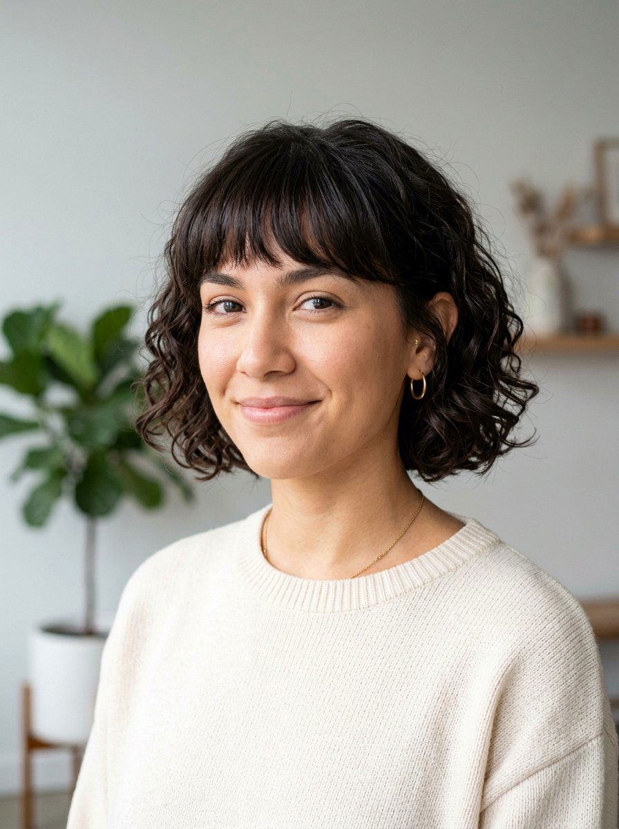 Short S Curl Perm With Bangs - 20 s curl perm hairstyle - 20 s curl perm hairstyle