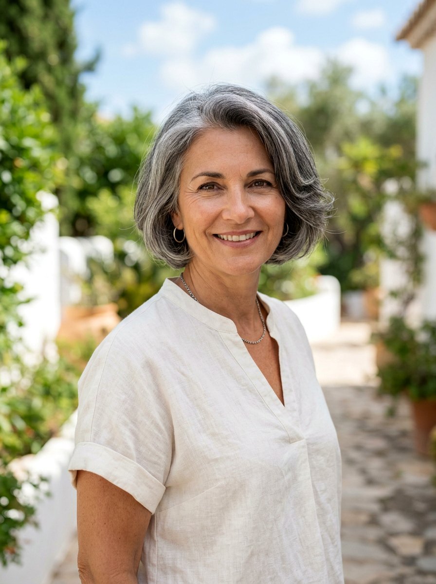 Short Salt And Pepper Bob - 20 salt and pepper bob for older women - 20 salt and pepper bob for older women