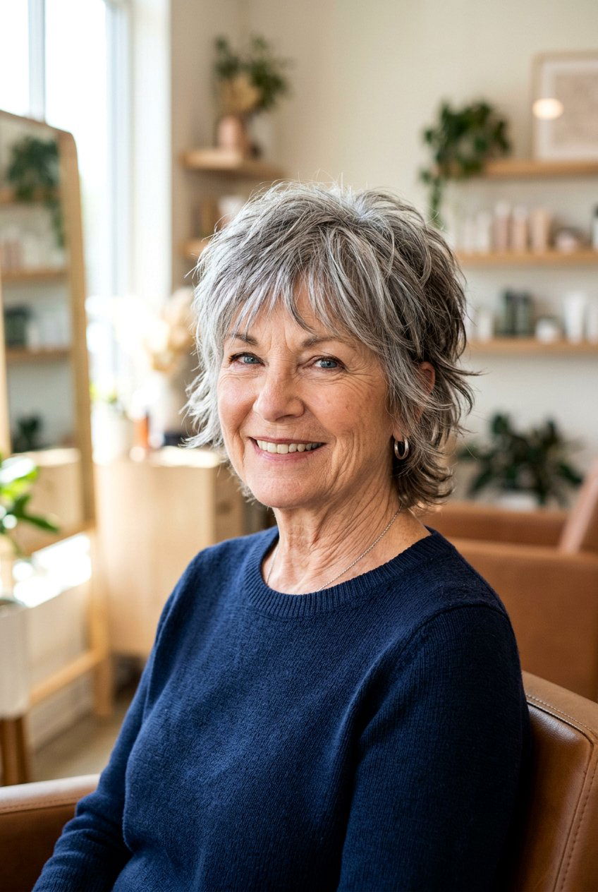 Short Shag Haircut - 20 wash and wear short hairstyles for older women - 20 wash and wear short hairstyles for older women