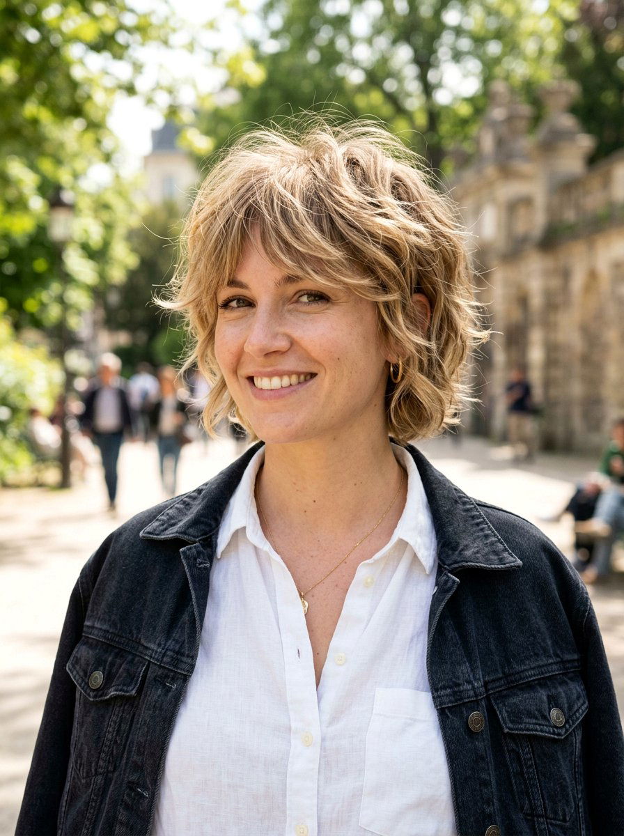 Short Shag Haircut With Feathered Crown - 20 short haircut with feathered crown - 20 short haircut with feathered crown