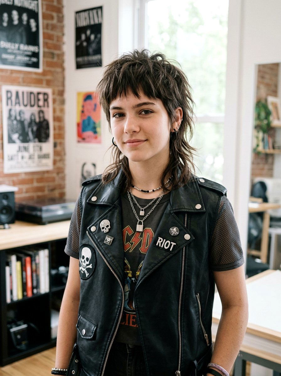 Short Shag Mullet Hybrid - 20 teen girls shoulder length shag haircut - 20 teen girls shoulder length shag haircut