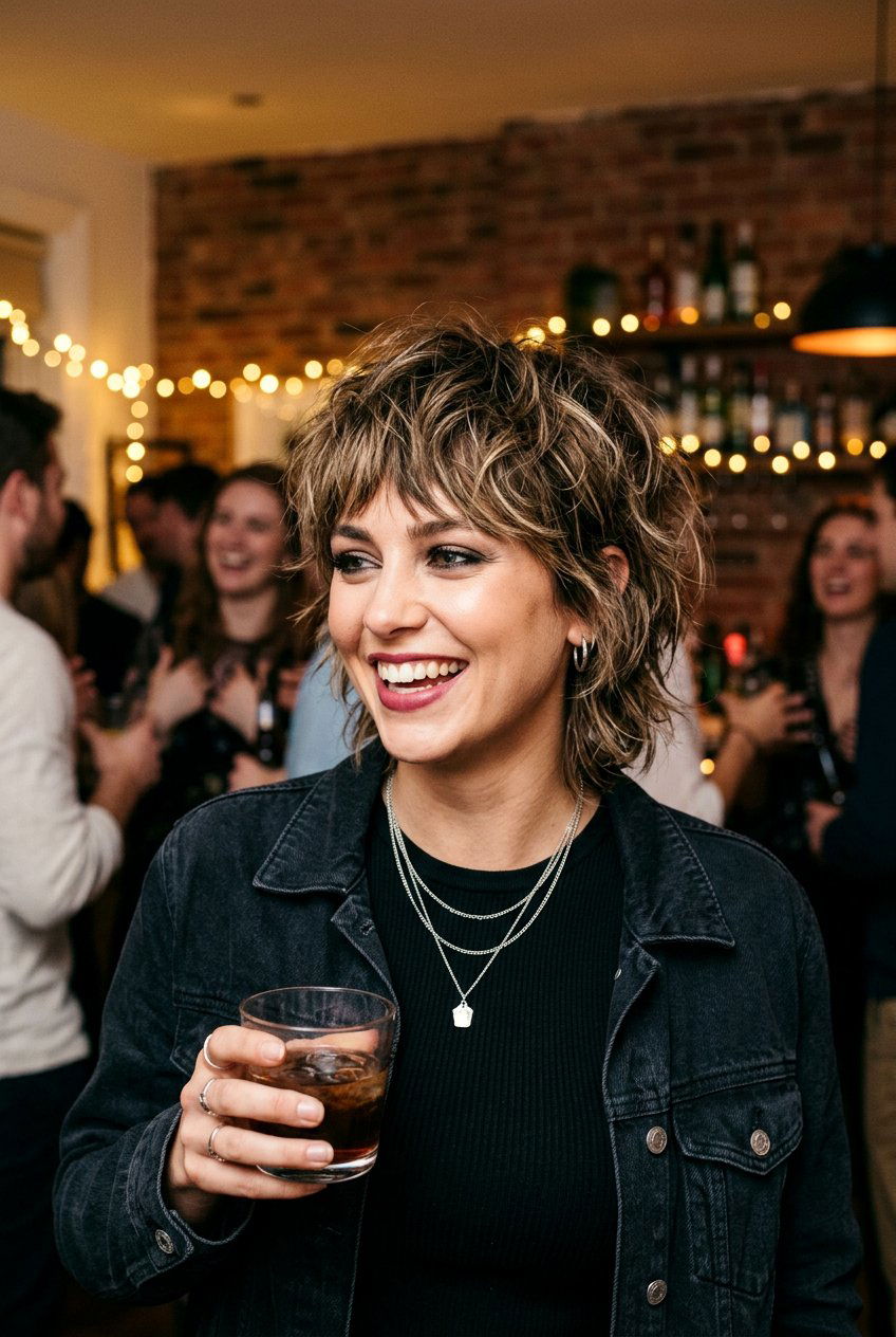 Short Shag Party Hairstyle - 20 party hairstyles for short hair - 20 party hairstyles for short hair