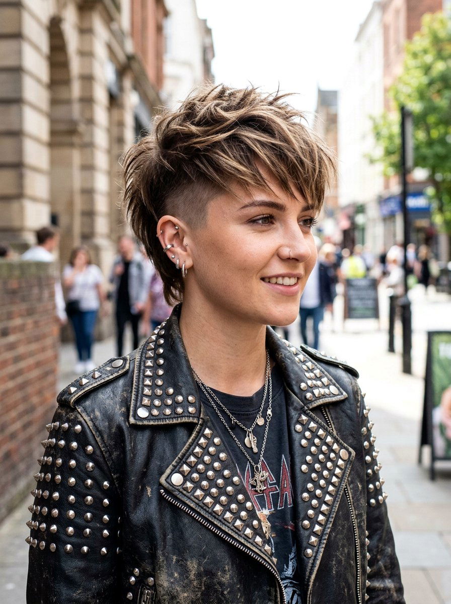Short Shag With Buzzed Sides - 20 trendy shag haircut 2026 - 20 trendy shag haircut 2026