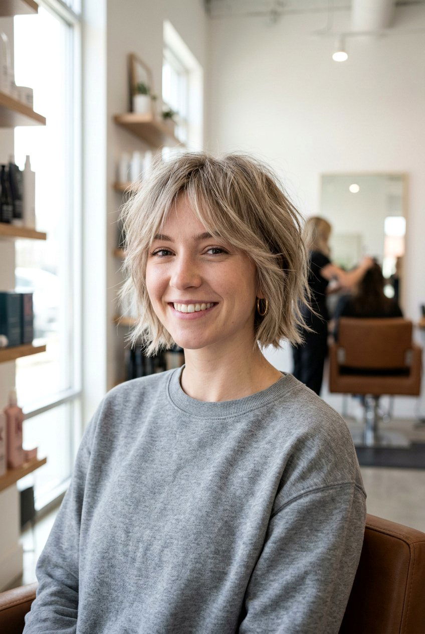 Short Shaggy Bob For Thin Hair - 20 feminine bob haircuts - 20 feminine bob haircuts