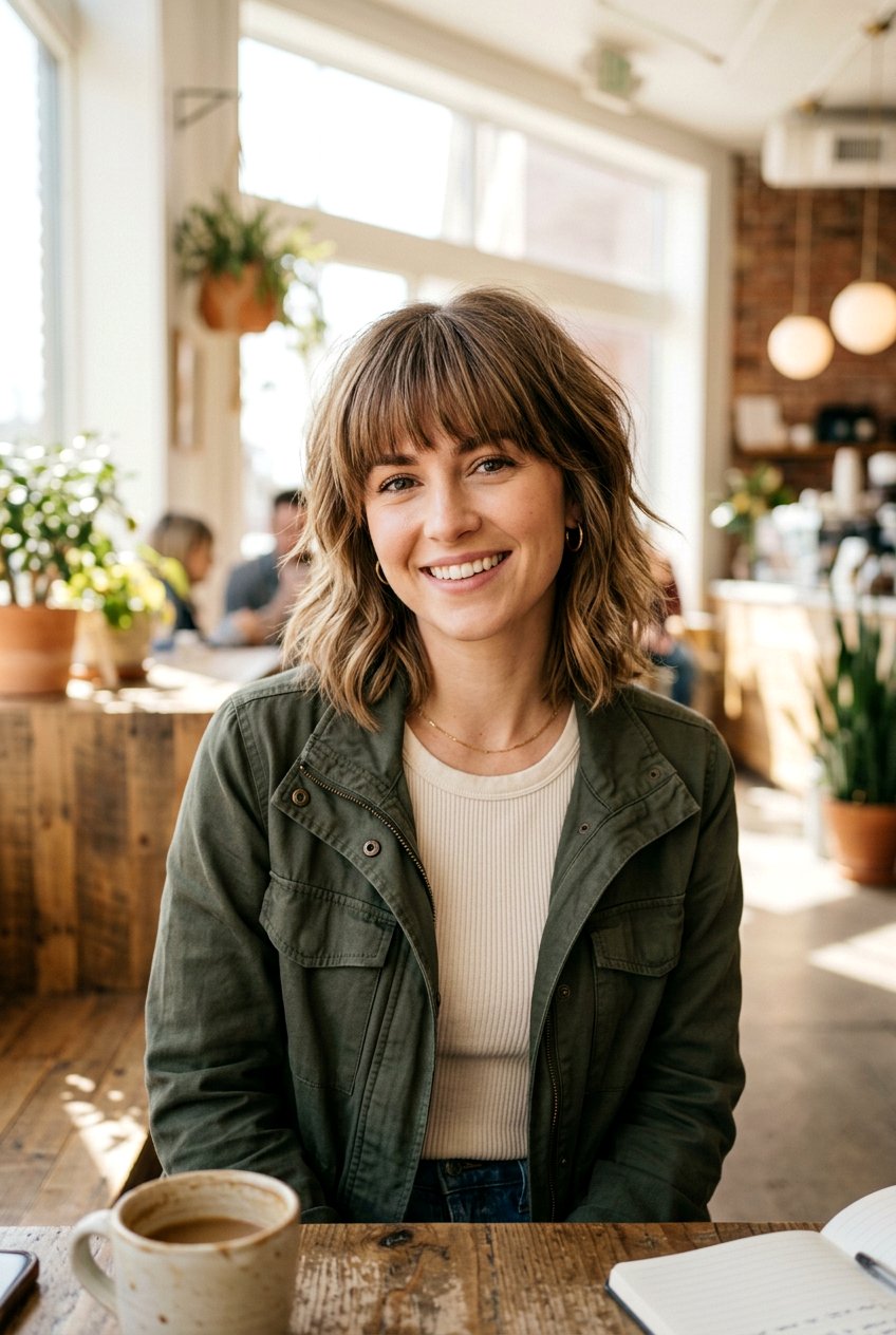 Short Shaggy Lob With Bangs - 20 shaggy lob with bangs - 20 shaggy lob with bangs
