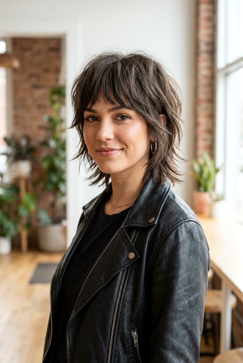 Short Shaggy Wolf Cut - 20 wolf cut for heart shaped face women - 20 wolf cut for heart shaped face women