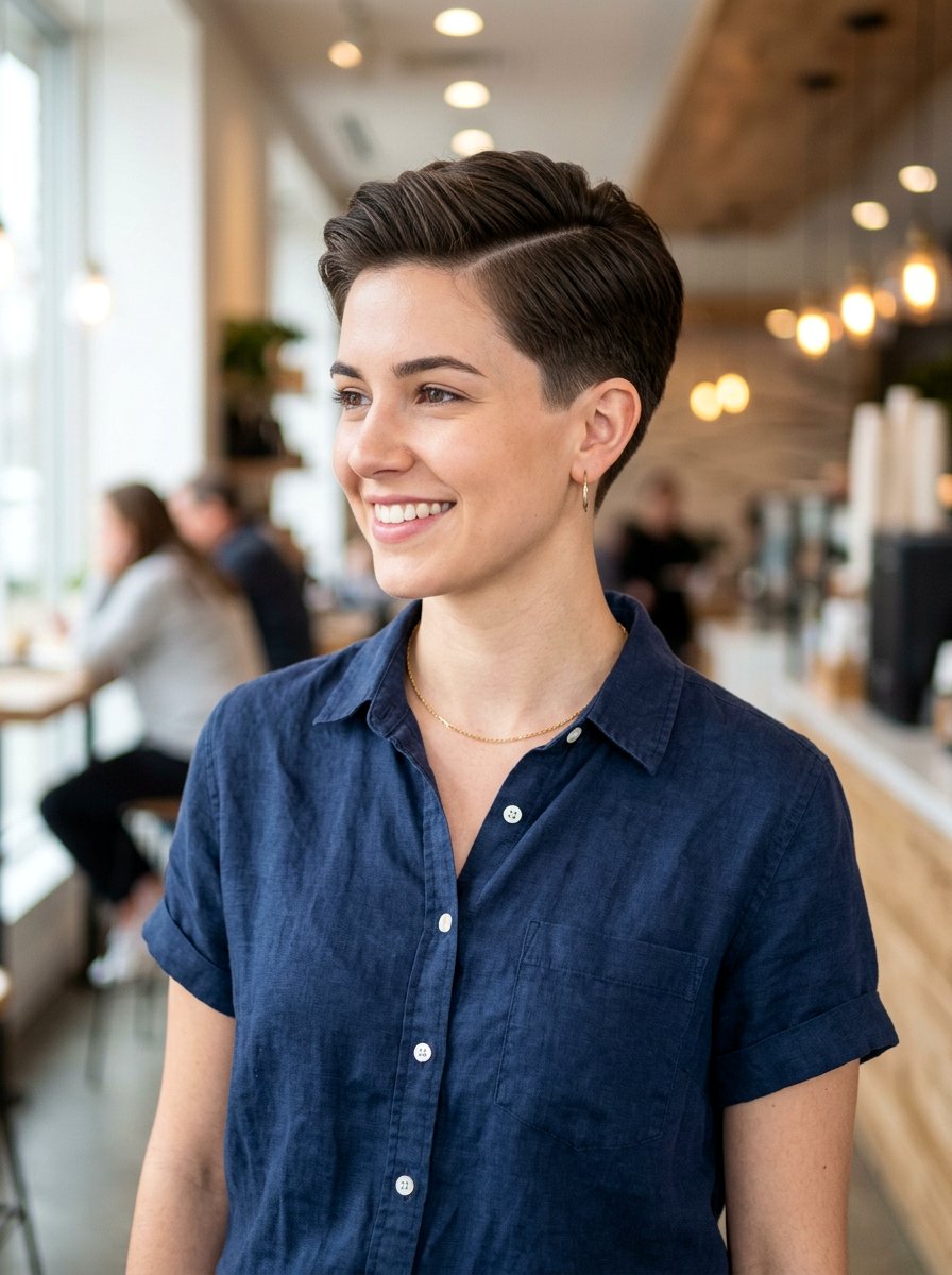 Short Side Part Haircut With Tapered Back - 20 short haircut with tapered back - 20 short haircut with tapered back