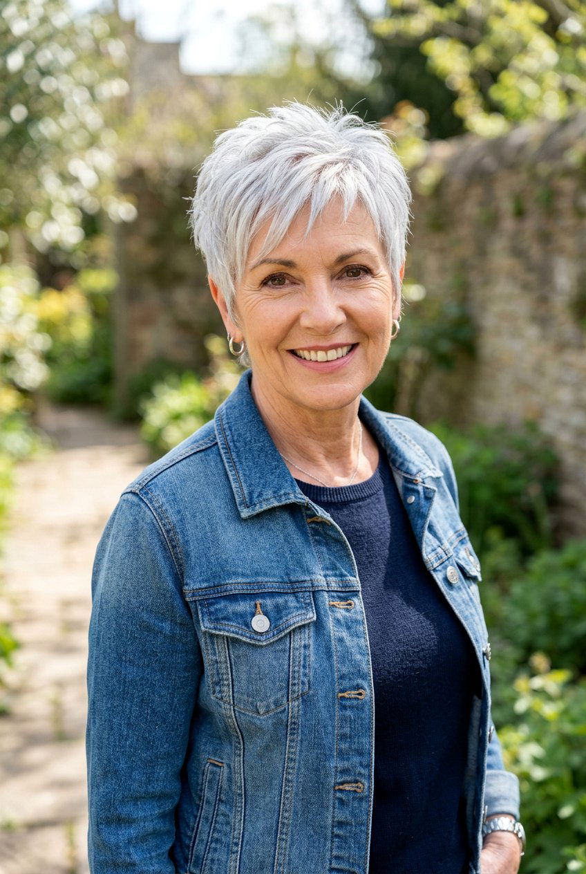 Short Silver Pixie Cut - 20 mature women silver gray hair ideas - 20 mature women silver gray hair ideas