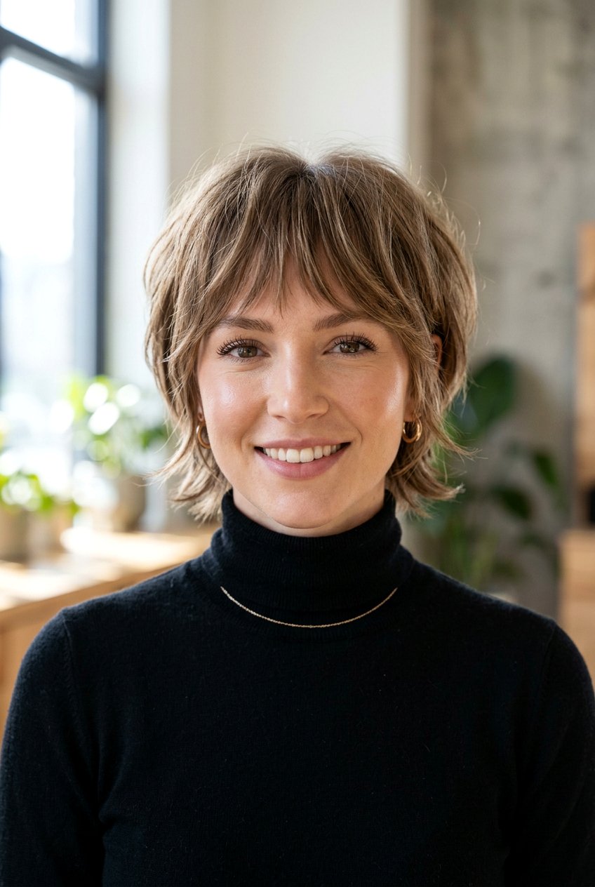 Short Soft Shag Modern Wolfette - 20 best shag haircut for fine hair women - 20 best shag haircut for fine hair women